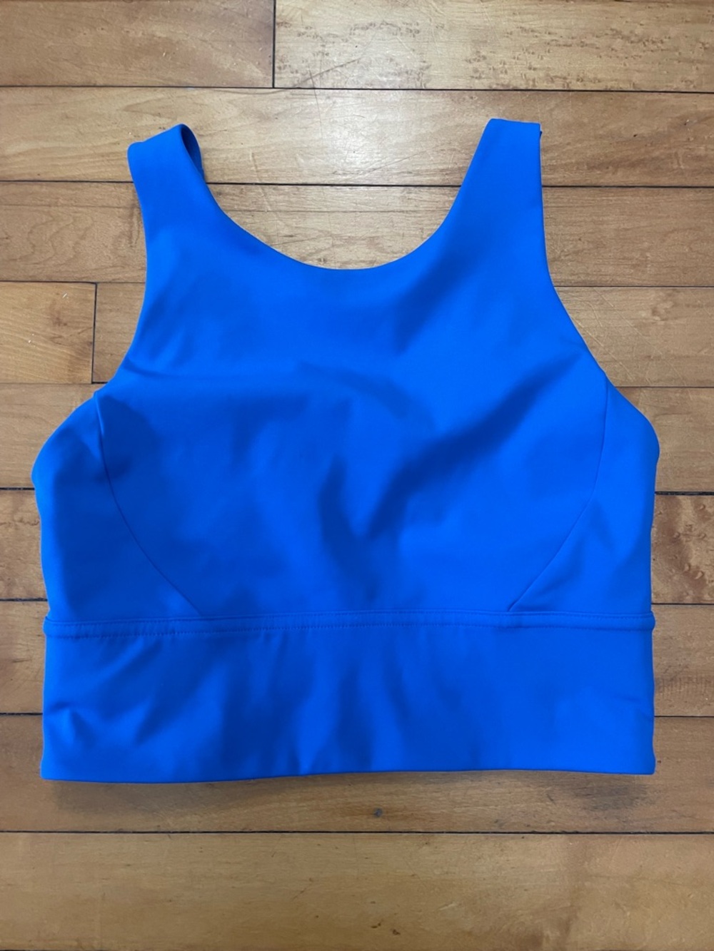 lululemon athletica Bright Blue High-Neck Crop Tank/Sports Bra